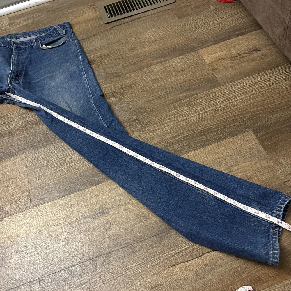 Vintage 80s Levi's Jeans Men's 36X36 20505-0217 Orange Tab Made in USA Act 35x35